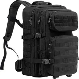 Produktbild: ProCase 40L Militär Taktische Rucksack, Große Kapazität 3 Tage Armee Assault Pack Bag Go Bag Rucksack für Wandern Jagd, Trekking und Camping und andere Outdoor Aktivitäten –Schwarz