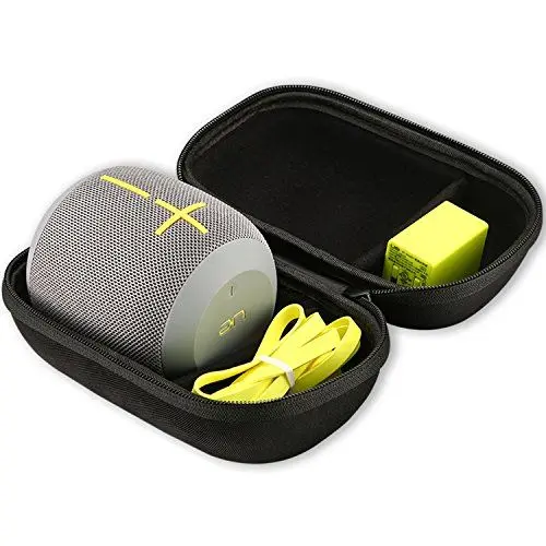 Produktbild: ProCase Hart Eva Schutzhülle für Ultimate Ears WONDERBOOM Kabellos Lautsprecher und UE WONDERBOOM 2 Tragbar Lautsprecher, Mit Platz für Wand-Aufladeeinheit und USB-Kabel –Schwarz