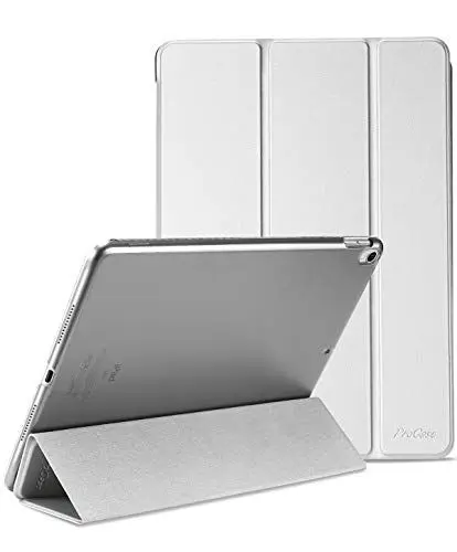 Produktbild: ProCase Hülle für 10,5 Zoll iPad Air 3 2019/ iPad Pro 2017, Ultra Dünn Case Cover mit transluzenter Rückseite, Auto Schlafen/Wachen Schutzhülle Kompatibel mit iPad Air 3 (3.Gen)/ iPad Pro 10.5 -Silber