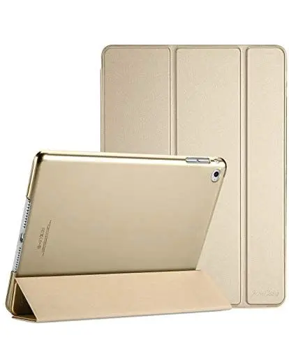 Produktbild: ProCase Hülle für 2015 iPad Mini 4, Ultra Slim Leichter Standcase mit Translucent Frosted Back Smart Cover –Gold