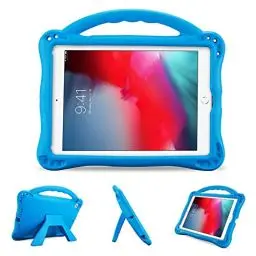 Produktbild: ProCase Kinder Hülle für iPad 9.7 2018 2017 (6th 5th Gen) / iPad Pro 9.7/ iPad Air 2 / Air 1 Case Kinder Schutzhülle, Leicht Stoßfest Kickständer Rugged Kinderhülle mit Griff –Blau