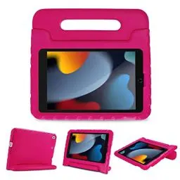 Produktbild: ProCase Kinder Hülle mit Kickstand für iPad 10.2 Zoll/iPad Pro 10.5 Zoll/iPad Air 3rd 10.5 Zoll, Ultra Leicht Stoßfest Robust Kind Schutzhülle Umwandelbar Handgriff Handle Standfunktion -Magenta