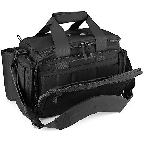Produktbild: ProCase Taktisch Waffentasche, Deluxe Gepolstert Pistol Shooting Range Reisetasche Große Pistole Magazin Munition Waffen Zubehör Beutel fürJagd Schießstand Sport -Schwarz