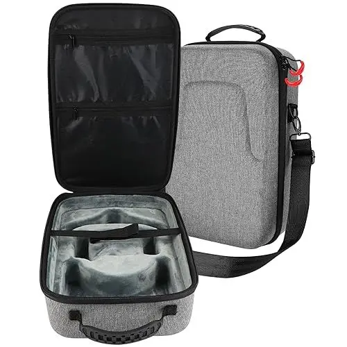 Produktbild: ProCase Tragetasche Hülle für Meta Quest/Meta Quest 2 VR Gaming Headset und Controllers Zubehör Aufbewahrung, Wasserdicht Stoßfest Eva Storage Case für Oculus Quest/Oculus Quest 2 VR –Grau