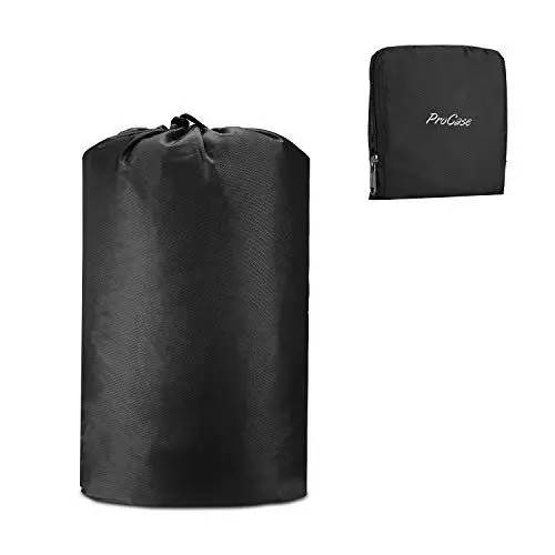 Produktbild: ProCase Wäschesack Reisewäschebeutel, faltbare komprimierbare Verpackungswürfel Travel Laundry Bag, Organizatortasche, Verpackungstasche für Kleidung, Ideal für Reisen oder Zuhause-Aufbewahrung –Black