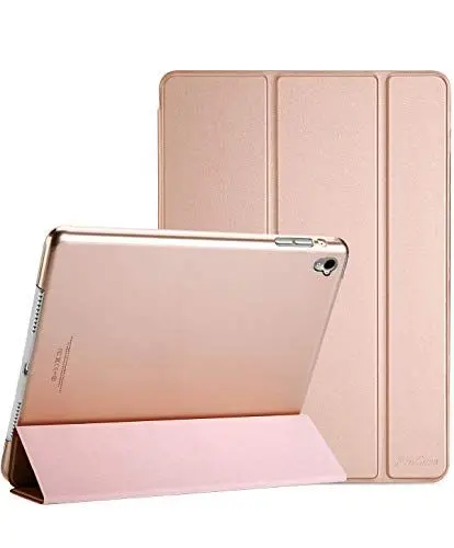 Produktbild: ProCase iPad Pro 9.7 Zoll Ultra Dünn Smart Hülle, Leichte Stand Schutzhülle Shell mit Translucent Frosted Rückhülle für Apple iPad Pro 9.7 (A1673 A1674 A1675) –Roségold