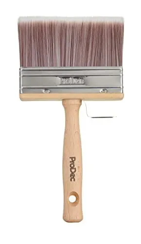 Produktbild: ProDec 100 mm Blockpinsel zum schnellen Malen mit Dispersionsfarbe, Mauerwerksfarbe, Holzbeize, Holzbehandlung, Lack auf Innen- und Außenwänden, Decken, Schuppen, Zäunen, ideal für raue Oberflächen