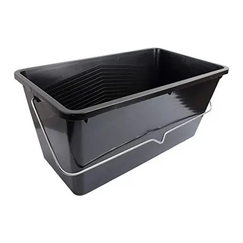 Produktbild: ProDec 25 Liter extragroßer Farbeimer aus Kunststoff, 100% recycelter Kunststoff, mit Metalltragegriff für alle Arten von Farbe und Kleister, geeignet für bis zu 375 mm breite Farbrollen