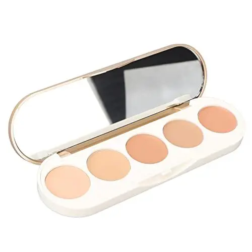Produktbild: Professionelle 5-Farben-Concealer-Palette, Leichter, Langlebiger, Wasserdichter 5-Farben-Concealer, Tragbare Mehrzweck-Bronzer-Palette, Make-up-Farbkorrektur-Palette