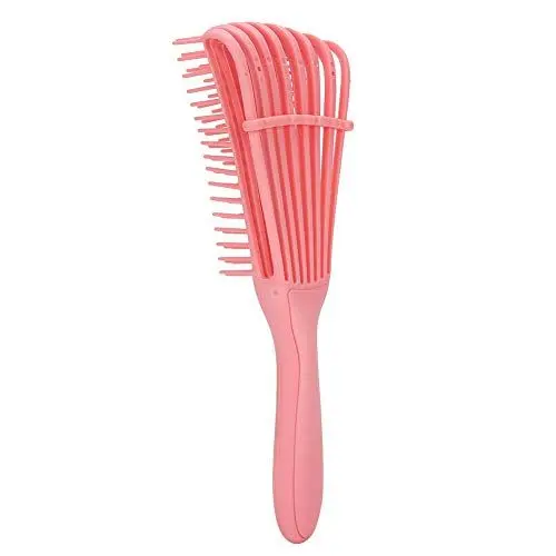 Produktbild: Professionelle Friseur Friseursalon Kämme, afro haare fümme, Kunststoff Octopus Kamm für Haarentferner für verworrene wellige, lockige, nasse/trockene/lange dicke lockige Haare(Rosa)