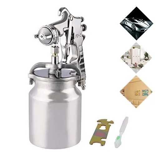 Produktbild: Professionelle Lackierpistole Sprühpistole Farbsprühsystem, rostfreier Stahl，1,8 mm Düse,Farbspritzpistole für Automobil, Haushalts und Möbel