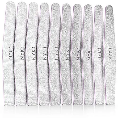 Produktbild: Professionelle Nagelfeilen-Nagelfeilen - (10 Stück) STARKE, HOCHWERTIGE Nagelfeilen 100, 180er-Körnung Nagelfeilen-Set für Naturacrylnägel