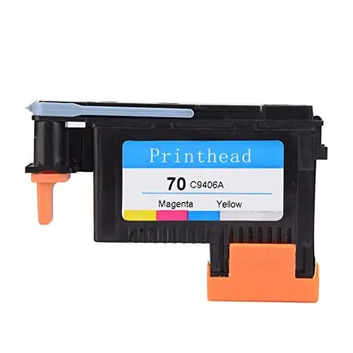 Produktbild: Professioneller Druckkopf, Gleichmäßige, Stabile Farbe, Hochwertige Tinte, für Designjet Z2100 Z5200 Z3200 Z3100-Serie (Gelb + Magenta (C9406A))