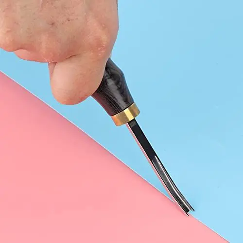 Produktbild: Professioneller Lederkantenabschräger, Lederkantenabschräger, Lederhandwerk-Anfänger für Lederverarbeitung, Lederhandwerk, Lederherstellung (4mm)