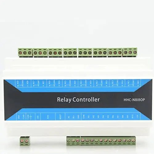 Produktbild: Professionelles 8-Kanal-Netzwerk-Relaismodul, Fernsteuerungs-RelaisgeräT, Ethernet-zu-RS485-TCP-Relaismodul (DC7-24V)