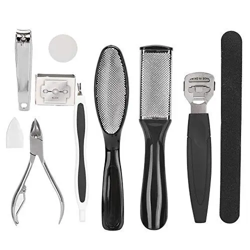 Produktbild: Professionelles Pediküre-Werkzeug-Set, All-in-One-Pediküre-Werkzeug-Set, Fußpflege-Set, Fußfeile, Abgestorbene Haut, Pediküre-Set, Fußfeile, Hornhautentferner, Männer, Frauen, Fuß-Spa-Set, Heim-Pedikü