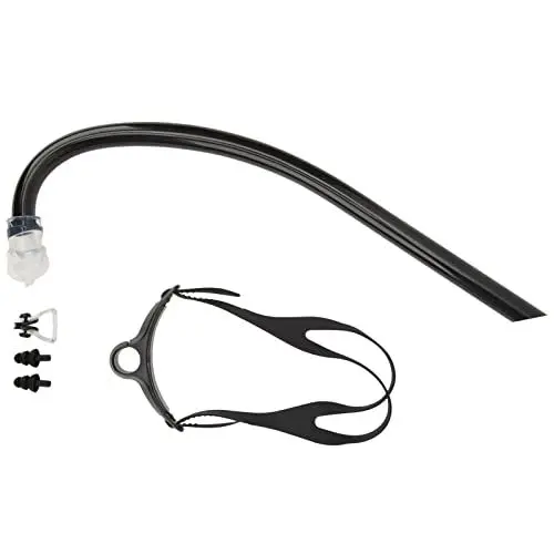 Produktbild: Professionelles Tauch-Schnorchel-Set mit Verstellbarem Kopfband, Ohrstöpseln und Nasenklammer für Erwachsene und , Ideal Zum Schwimmen, Tauchen und Anderen Wassersportarten