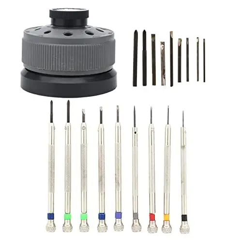 Produktbild: Professionelles Watch -Schraubendreher -Kit 9PCS 0,8 mm bis 2,0 mm Präzisionswerkzeuge zum Reparieren von Uhren mit ergonomischem Design und austauschbaren Teilen ideal für
