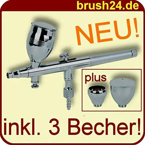 Produktbild: PROFI AIRBRUSH PISTOLE Airbrushpistole Double Action 186 - Lieferung ohne Nippeladapter!