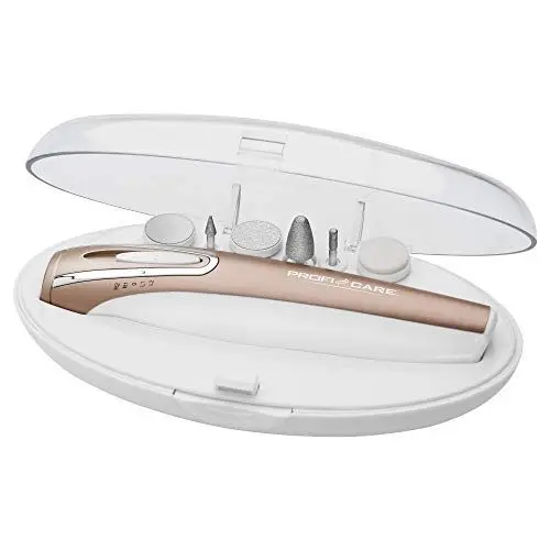 Produktbild: ProfiCare PC-MPS 3016 Elektrisches Maniküre-/Pediküre-Set mit 6 Nagelpflegeaufsätzen, 4-Stufenschaltung, LED-Licht, praktische Aufbewahrungsbox