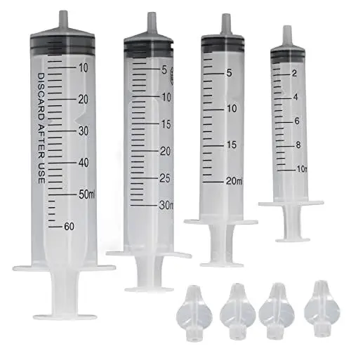 Produktbild: Profi-Spritze Baby-Nasenspüler,4pcs Wiederverwendbar Tragbares 10 ml 20 ml 30 ml 60 ml Nasenspülset mit Silikon-Nasensaugspitze,Nasenwaschreiniger