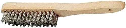 Produktbild: PROMAT 841055 Drahtbürste 5reihig L.295mm V2A Draht-D.0,3mm PROMAT m.Holzrücken