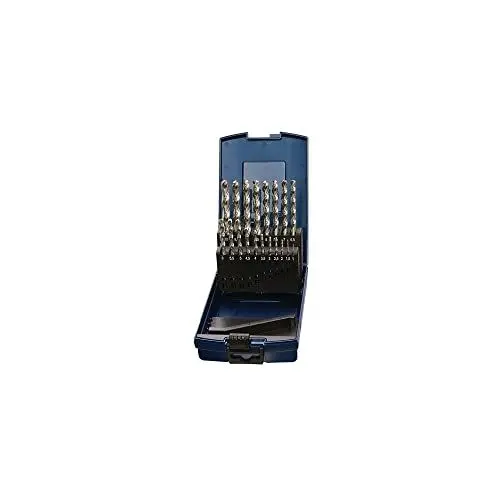 Produktbild: Promat Spiralbohrer-Set HSS-Co DIN 338 Typ N, Ø 1–10 x 0,5 mm, 19-teilig