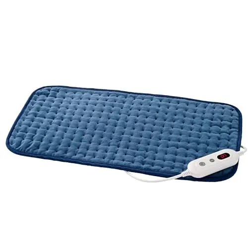 Produktbild: Promed HKP-1.8 Heizkissen (6 Temperaturstufen) - Gemütliches Heizkissen mit Abschaltautomatik - Wärmekissen XXL 60 x 30 cm - Nackenwärmer & Heizgürtel maschinenwaschbar