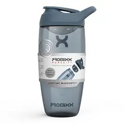 Produktbild: Promixx Fitness,Unterwegs, Pursuit Shaker Proteinshake - Premium Protein Shaker - Langlebiger, Auslaufsicherer, Geruchsneutraler Shake Becher – 700 ml, Ecozen (Dunkelblau)