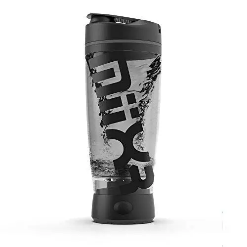 Produktbild: Promixx Original Shaker-Flasche (MiiXR Auflage) - Batteriebetrieben für Glatte Protein-Shakes - BPA-frei, 600 ml Becher (Schwarz/Grau)