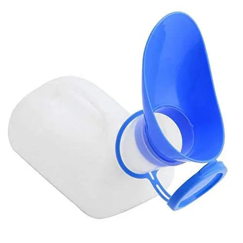 Produktbild: prom-note Urinflasche Auslaufsichere Urine Unisex Tragbare Mehrwegflasche 2-in-1 Urinflasche Für Autofahrten Camping Caravan Festivals Kinder Ältere Menschen - 1000 Ml
