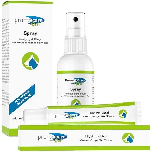 Produktbild: Prontocare Sparset Wunde Wundspray & Wundgel 75/20ml | optimale Wundversorgung für Hunde, Katzen und andere Heimtiere