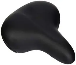 Produktbild: Selle Royal Touren-City-Sattel mit Vollschaumpolsterung & Elastomerdämpfung, bequem & stoßdämpfend für Citybikes, Fahrradsattel in Schwarz, ergonomisch & druckentlastend, ideal für Citytouren