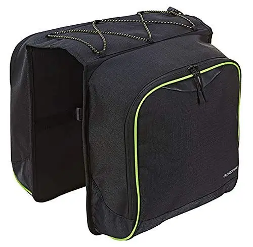 Produktbild: Prophete Doppel-Packtasche Schwarz mit Regenüberzug in Signalfarbe, 602