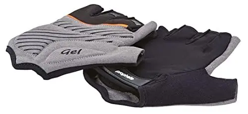 Produktbild: Prophete Fahrrad-Handschuhe, für Damen und Herren, Halbfinger mit Geleinlage, Größe L/XL, Farbe schwarz