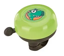 Produktbild: Prophete Kinderrad-Klingel, Jugend Kinderrad-Glocke, grün mit Dino-Motiv, für Mädchen und Jungen