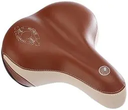 Produktbild: Prophete Touren-City-Sattel Vollschaumpolsterung und Elastomer-Dämpfung rückwärtiger Reflektor, braun- beige, 6289 Einheitsgröße