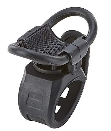 Produktbild: Prophete Universalhalter für Taschenlampe und Batteriescheinwerfer | 360° drehbar | Silikon | Schwarz