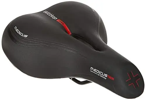 Produktbild: Prophete Wittkop Medicus Twin 3.0 Sattel | Citysattel | Fahrradsattel | Geleinlage und Elastomerdämpfung | 5-Zonen Polsterung | Schwarz