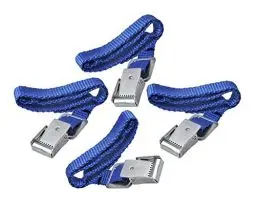 Produktbild: ProPlus 330285 Set Befestigungsriemchen mit Metallschnallen für Fahrradträger 4 Stück, blau