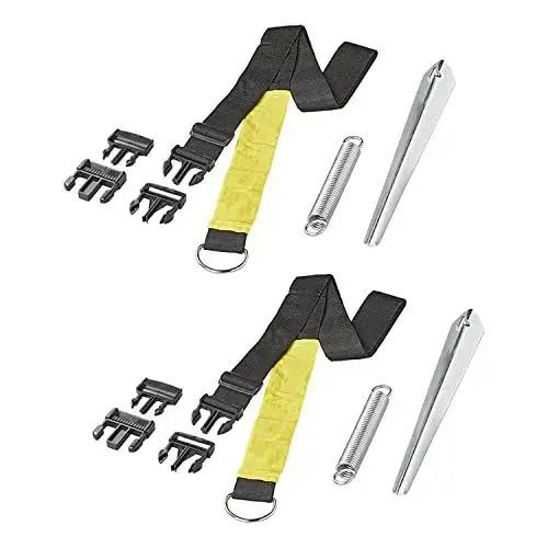 Produktbild: ProPlus 361728 Abspannset Abspannband 2 x 3 Meter mit Erdankern für Vorzelt Markise Wohnmobil Wohnwagen