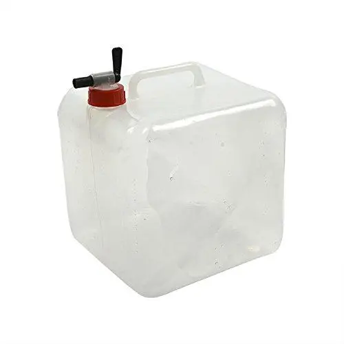 Produktbild: ProPlus 370210 Camping Wasserkanister Faltbarer Wassertank Faltkanister 10 Liter, durchsichtig mit Auslaufhahn