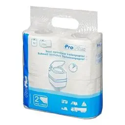 Produktbild: ProPlus Schnell lösliches Toilettenpapier Set von 4 Stück