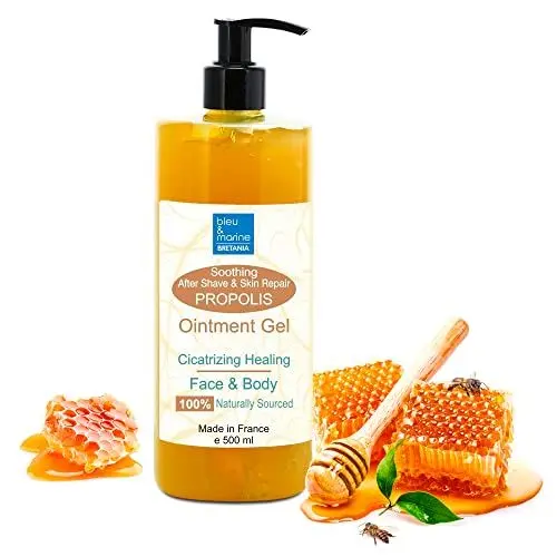 Produktbild: Propolis Gel Pferd, Heilgel, Propolis-Reliefsalbe, antimikrobielle Eigenschaften, beschleunigt die Heilung, Antioxidans, beruhigend und feuchtigkeitsspendend, Risse, Akne-Gel, Propolis Salbe 500 ml
