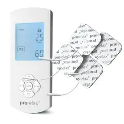 Produktbild: prorelax TENS/EMS Duo Comfort | Elektrostimulationsgerät | 2 Therapien mit einem Gerät | Natürliche Therapie gegen chronische Schmerzen und zum Muskelaufbau | Mit großem, beleuchteten Display