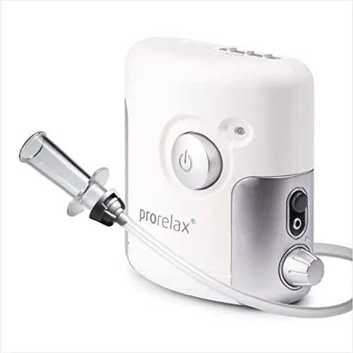Produktbild: prorelax Vakuum-Massagegerät SENSITIVE | Anti-Cellulite-Gerät für schöne und gesunde Haut | Elektrische Schröpf-Massage | Inkl. 3 verschieden großer Saugglocken | Regulierbare Saugkraft