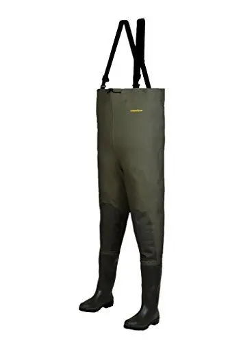 Produktbild: PROS Wathose Premium Edition SBP01, Berufsfischer Wathose, Angelhose, Regenhose (46)