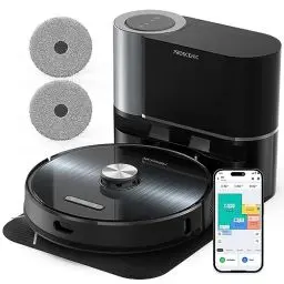 Produktbild: Proscenic M9 Saugroboter mit Absaugstation,Dual-Rotationsmopps mit 4500Pa Saugkraft,Laser Navigation,Staubsauger Roboter mit Siri,Google Home, Alexa& App-Steuerung