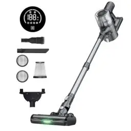 Produktbild: Proscenic P13 Akku Staubsauger,45000Pa/550W Staubsauger Kabellos Touchscreen, 6-in-1 Akku Staubsauger mit Anti-Tangle-Bodenbürste, Bis zu 45 Min Laufzeit 1.2L Staubbehälter,für Boden/Teppich/Tierhaar