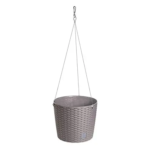Produktbild: Prosper Plast Blumentopf mit Haken 8,9 Liter Rato WS in mocca 25,6 x 25,6 x 21,9 cm